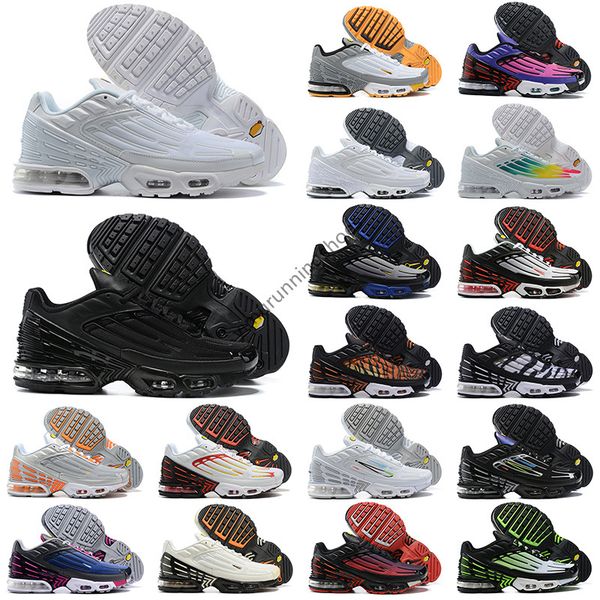 

trainers tn plus 3 tuned mens sports shoes laser black white aquamarine leather tns requin obsidian hyper violet deep parachute ghost green
