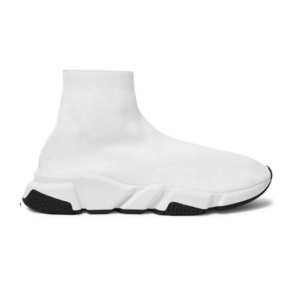 

shipped asap 2021 designer men womens casual casual shoes black white triples speed trainer stretch-knit sock boots runners snea279i