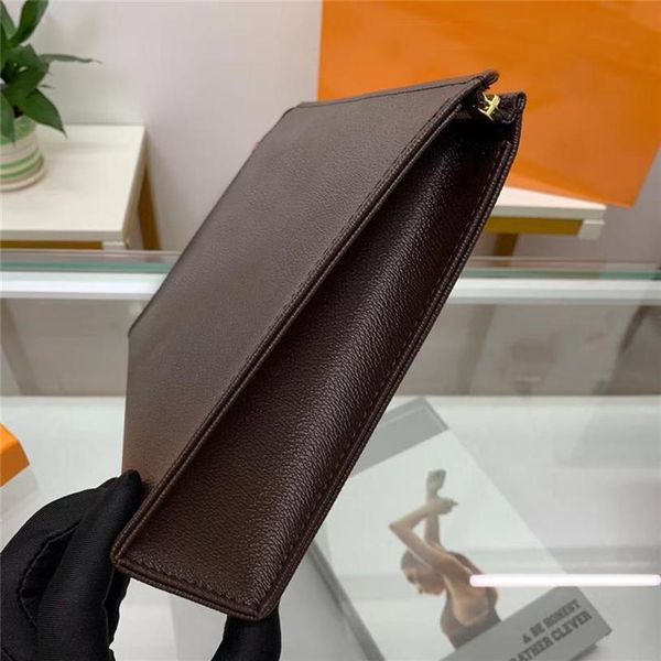 

luxurys letter flower coffee black lattice mens women make up wallets cosmetic bag zipper designer prettyplus handbags purses n475231t