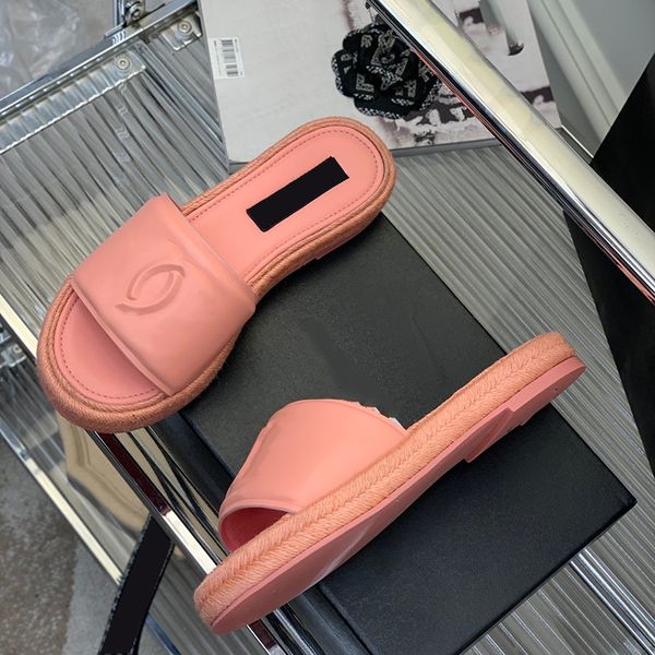 

womens slippers flat leather platform sandals luxury designer women print home outdoor pool must-have mule classic casual walking beach slid, Black