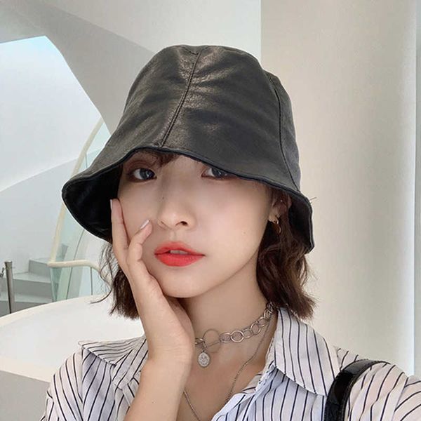 

wide brim hats korean style fashion brand all-match japanese style face-looking small bucket hat big head circumference bucket hat p230327, Blue;gray