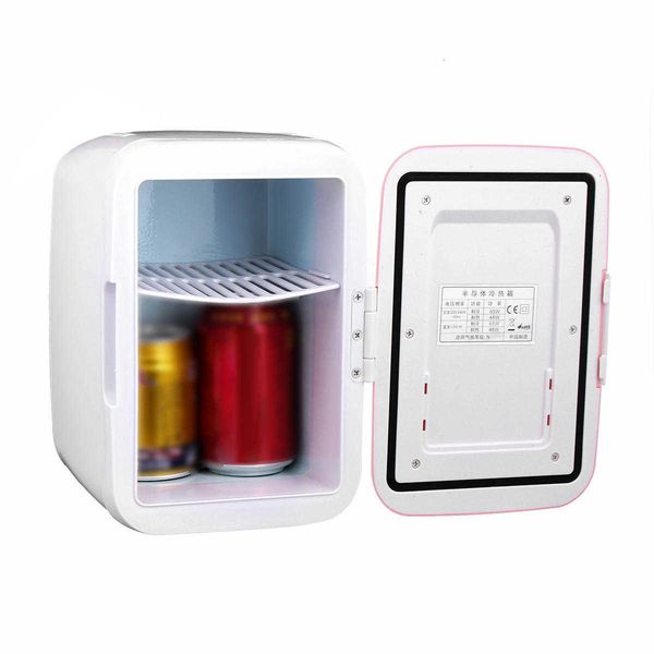 

cold fridge cooler er 4l 48w blue pink portable mini car home refrigerator r230225