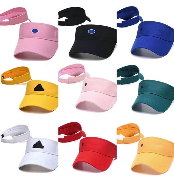 

paris designer visor women's summer casual empty cap fashion sport baseball golf sun hat men women outdoor sandbeach tennis hats ball, Blue;gray