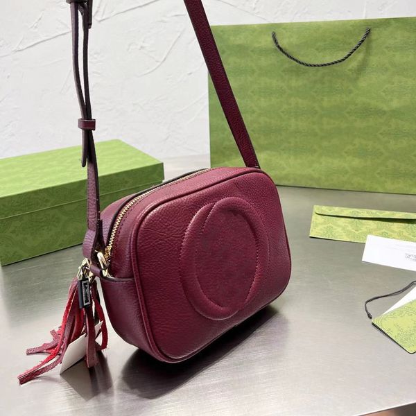 

high-end brand camera bag fashion one shoulder bag men's and women's oblique body equipped with perfect hardware leather crossbody