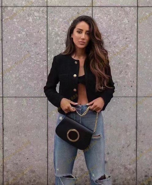 

new shoulder bag 699268 round interlocking double letter with 2 strands women's fashion leather bag cross-body bag wallet
