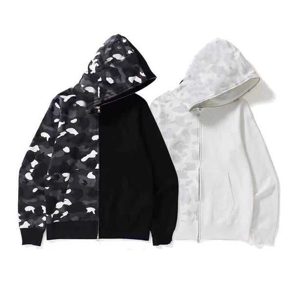 

mens hoodies designer hoodie shark luminous women sweatshirts letters camo hoody oversized cotton zip sweaters hoodys embroidered cardigan9t, Black