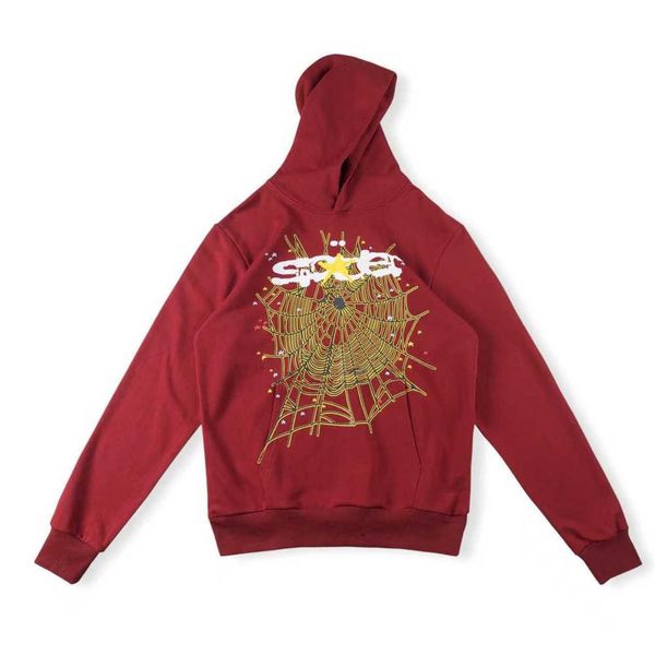 

designer spider 555 pullover sp5der young thug hoodies spider hoodie senior classic leisure multicolor autumn winter men hooded printing web, Black