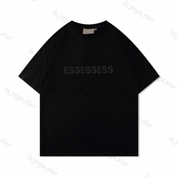 

mens tshirts ess 2023 mens t shirts women designers essentshirts thick cotton version summer tshirt tees fashion man casual letter polos cl, White;black