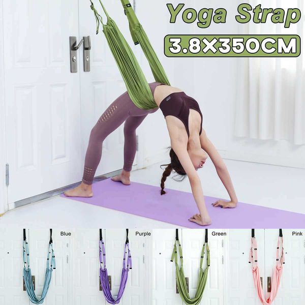 

yoga stripes 350cm yoga mat strap belt yoga adjustable shoulder strap sports sling shoulder carry belt exercise stretch fitness elastic yoga