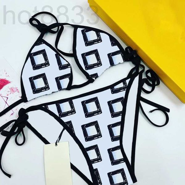 

women's swimwear designer classic letter printed home clothing beach swimsuit for women low waist bathing suit z5kk, White;black