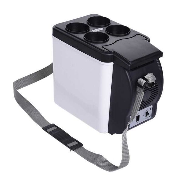 

for picnics food refrigeration heating cooling dual purpose mini 12v 48w 6l portable car refrigerator r230225