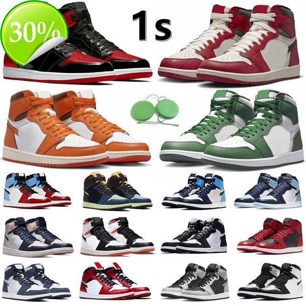 

1 1s mens basketball shoes sneaker lost found gorge green starfish bred patent dark mocha grey fog denim silver newstalgia shadow men women