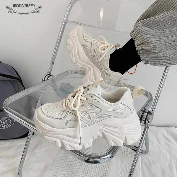 

dress shoes simple platform shoes chunky sneakers wedge for women casual shoes breathable mesh summer shoes women traf tenis feminino 230225, Black