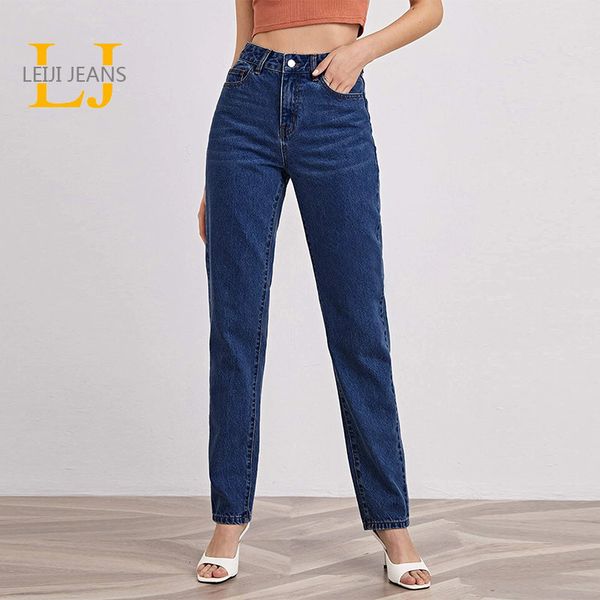 

women's jeans plus size straight women's jeans curve size bleached vintage mid waist full length loose boyfriend jean stretch jean, Blue