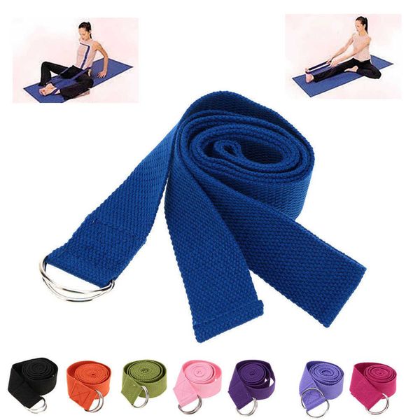

yoga stripes new arrival 183 38cm cotton fitness yoga belt pilates stretch belt gym strap waist leg fitness exercise belt j230225