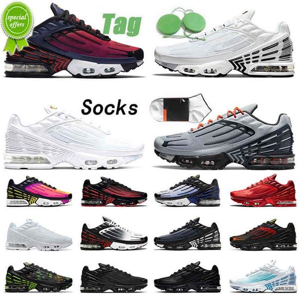

35-45 2021 fashion men womens tn plus 3 running shoes tuned mens sneakers orange red iridescent mesh triple white black crater las2762