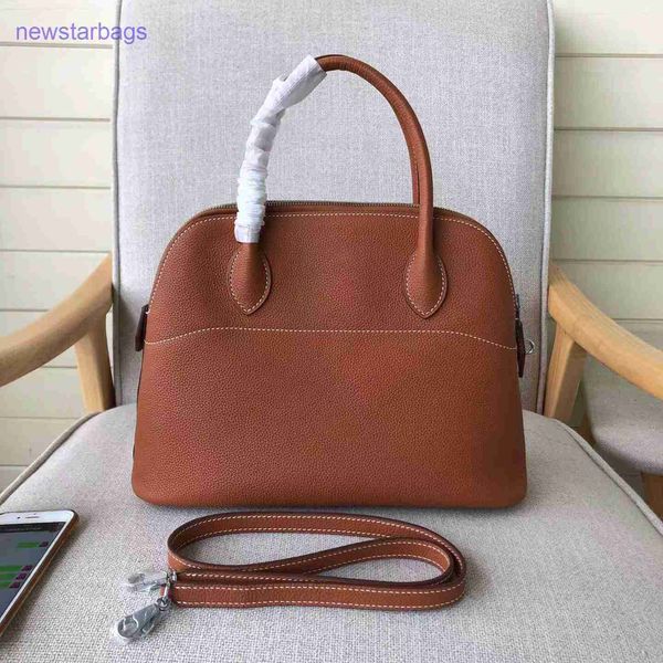 

h designer bags for women high sense bowling bag large capacity shell bag leather women's togo head hand sing have logo