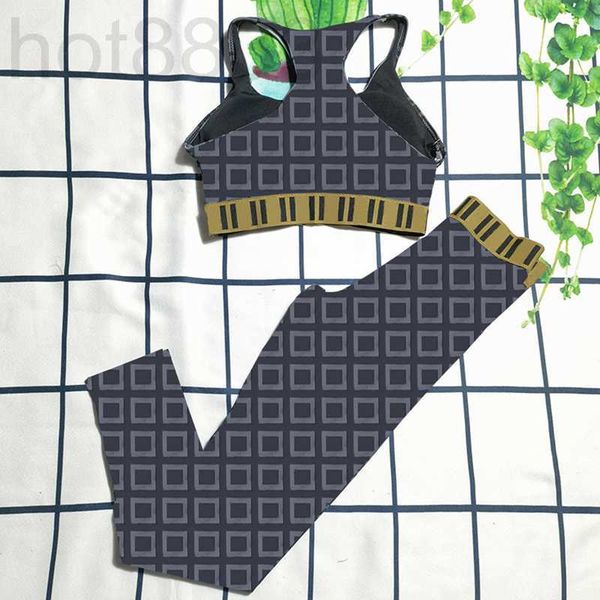 

active sets designer backless women fitness wear home clothing letter printed outdoor tracksuits elastic waist sport long pants md0l
