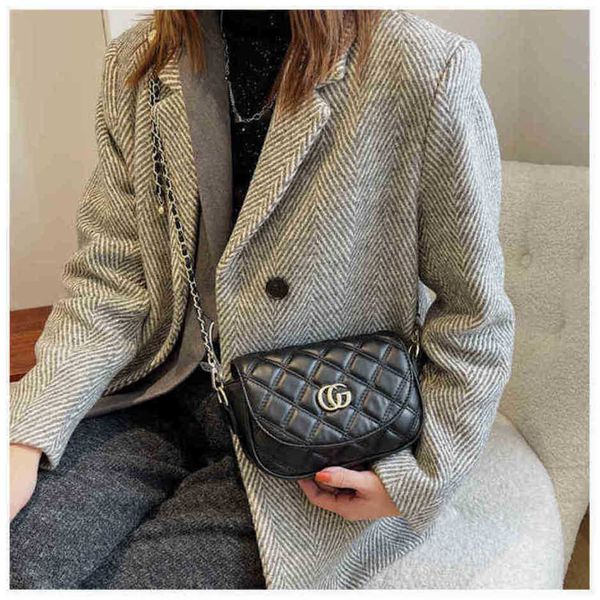

2023 new luxury fashion bag chain small square texture net red samehigh