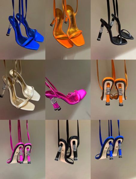 

elegant brand alevi letizia women sandals shoes sparkling crystal-encrusted strap high heels summer luxury party wedding dress lady gladiato, Black