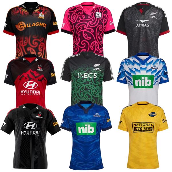 

2022 2023 new hurricane highlander blues crusader rugby jerseys zealand 21 22 23 mens super moana jersey home game, Black;gray