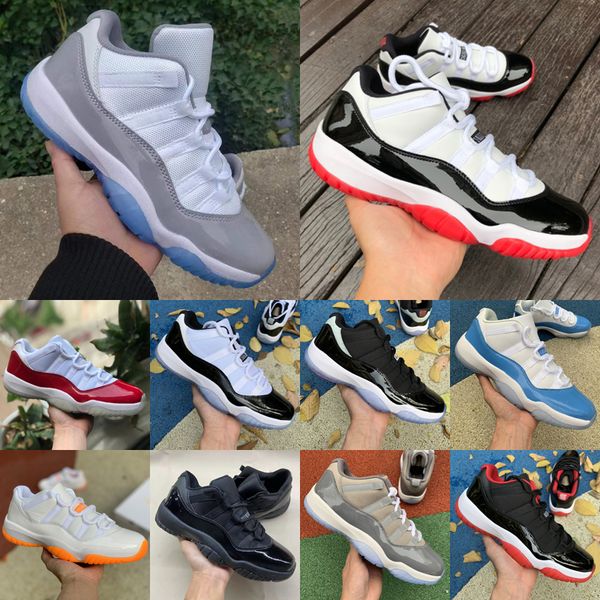 

2023 jumpman 11 low basketball shoes mens new cement grey low 11s high concord cool gray cherry bred 72-10 legend blue hyper royal gym red s