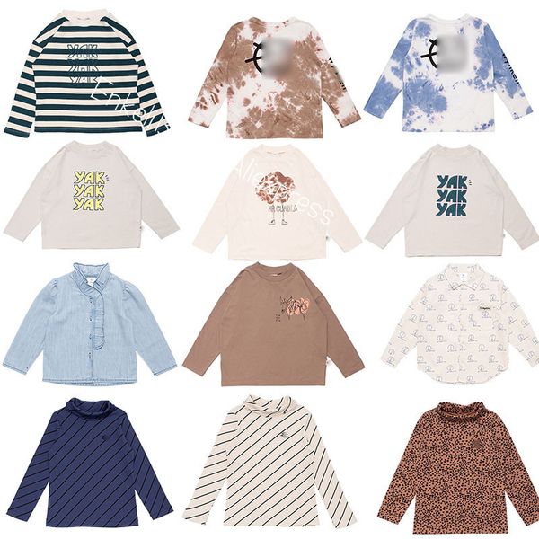 

t shirts enkelibb kids designer t shirt clothes for autumn winter wyn 22 children boys girls fashion long sleeve loose tshirts toddler 23022, Blue