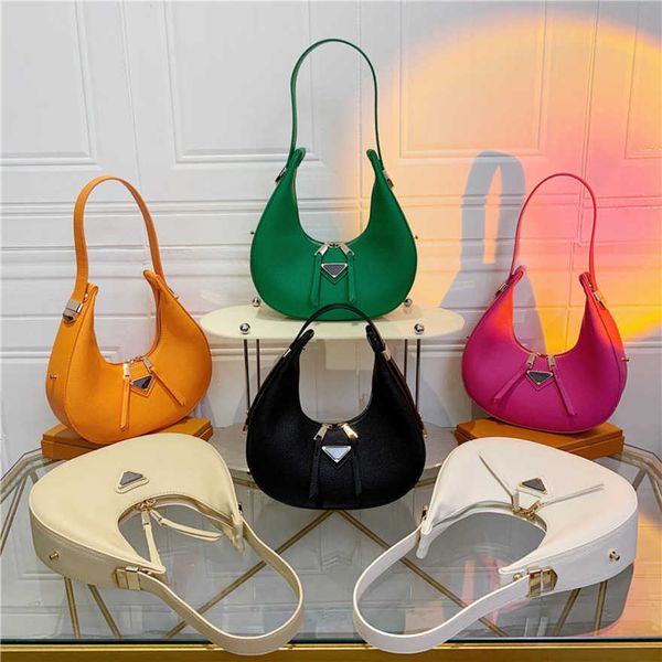 

luxury fashion bag casual small women popular new solid color versatile crescent western style shoulder armpit baghigh