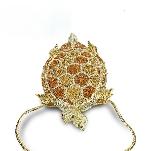 

evening bags gold crystal tortoise women clutches diamond shape ladies day bag female wedding clutch purses 230224