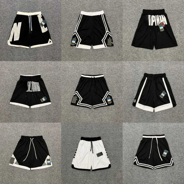 

mens shorts fashion double layer mesh basketball sweatpants designer pants men women loose beach shortss drawstring slacks, White;black