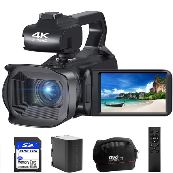 

digital cameras komery full 4k professional video 64mp wifi camcorder streaming auto focus camcorders 40"touch 230225