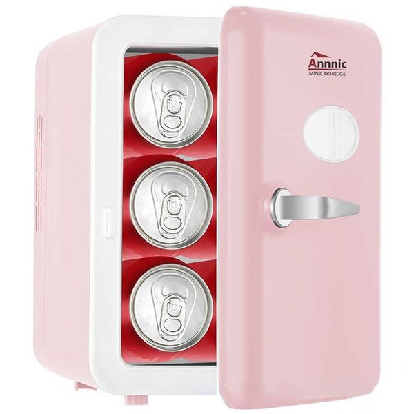 

6l mini small cosmetics breast milk refrigerated dormitory 110v beauty car refrigerator r230225