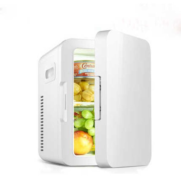 

portable 8l er refrigerator dual use car fridge 12v cooler heater universal vehicle parts r230225