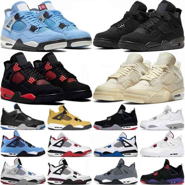 

basketball shoes men women 4 4s red thunder sail black cat white oreo pure money infrared zen master metallic purple cool grey cac294c