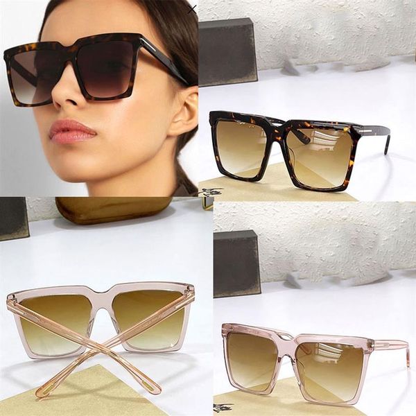 

tom fashion sunglasses classic ladies protective glasses 0746 luxury designer mens retro brand sunglassess in original box243d, White;black