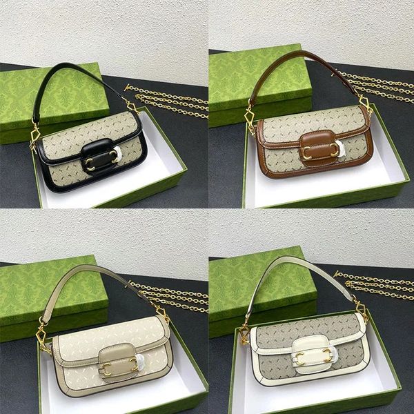 

crossbody chain bag women shoulder handbags underarm bag flap purse 1955 pvc waterproof fabric genuine leather 735178 designer old flower go