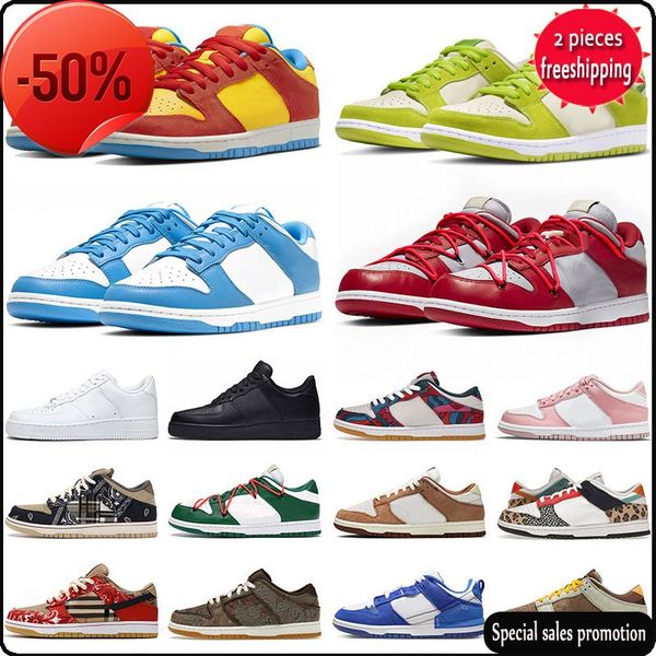 

running shoes dunkes low 1 one men women dunks lows disrupt sb panda bart simpson safari cactus jack offs white valentine pink curry skx, Black