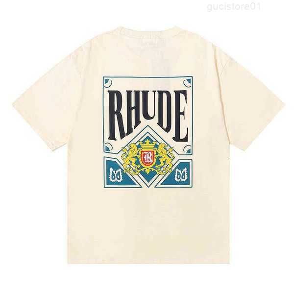 

men's t shirts summer american fashion rhude card playing printed women's short sleeve t shirt 3pzdz, White;black