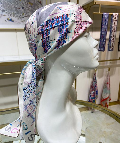 

designer scarves designer scarves fashion brand silk square scarf highend new girls gifts hairband designer couple scarf exquisite accessori, Blue;gray