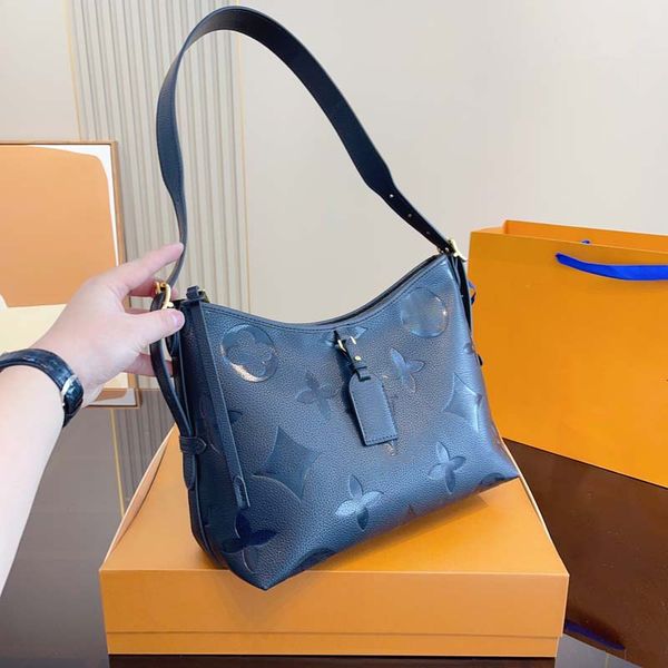 

luxury womens designer shopping bag luxury shoulder bag embossed grain cow leather embossed shopping bag fashion underarm bag