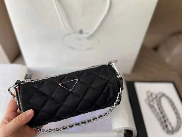 

55%off new luxury fashion brand bags small cylinder women's chain single shoulder messenger simple canvas rhombus bag female shoulder c