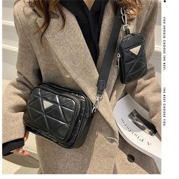 

wholesale market 2023 luxury spring and summer versatile ling grid wide belt three in one leather singlehigh quality