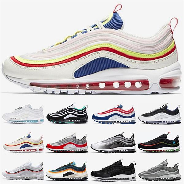 

2021 cushions running men women shoes classic red black white bule sliver bull trainer breathable mens sports sneakers eur 40-45 b2737