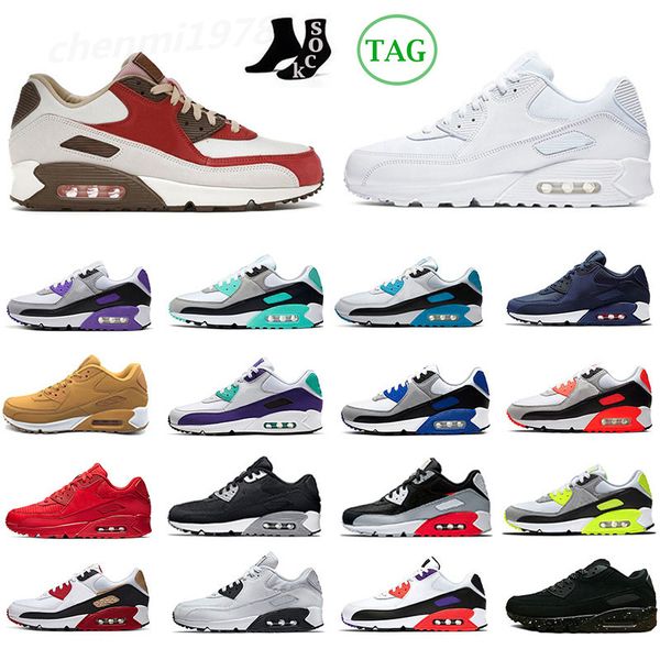 

90 running shoes 90s men women chaussures usa ultramarine supernova triple black white cny mens trainers outdoor sports sneakers c34