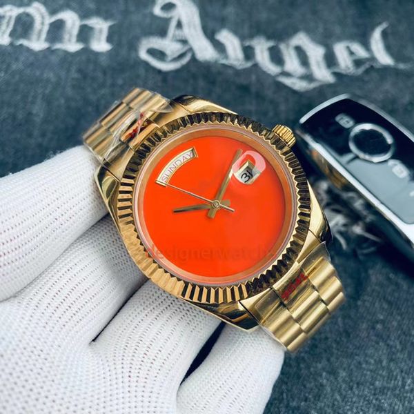 

luxury mens watch designer business fully automatic movement mechanical watch leisure fashion womens lovers stainless steel watch can add sa, Slivery;brown