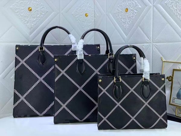 

tote bags all-match genuine leather removable shoulder strap letter large medium small vintage messenger women handbags embossing shoulder b