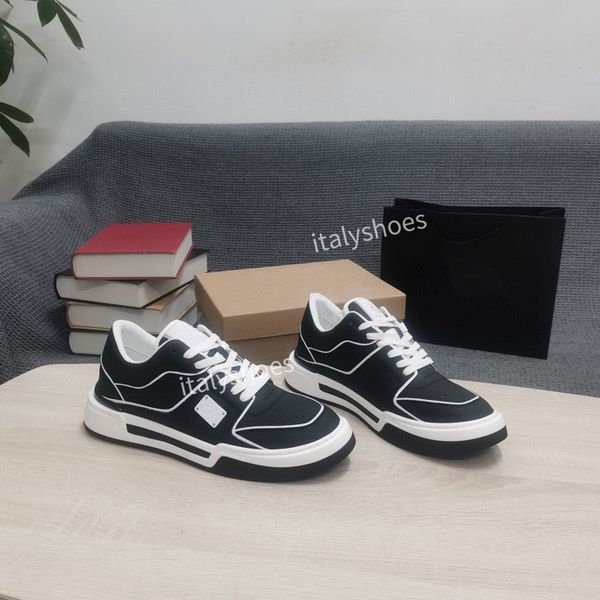 

2023 luxury designer trainers sneakers shoes low flat print white black leather trainers sneakers