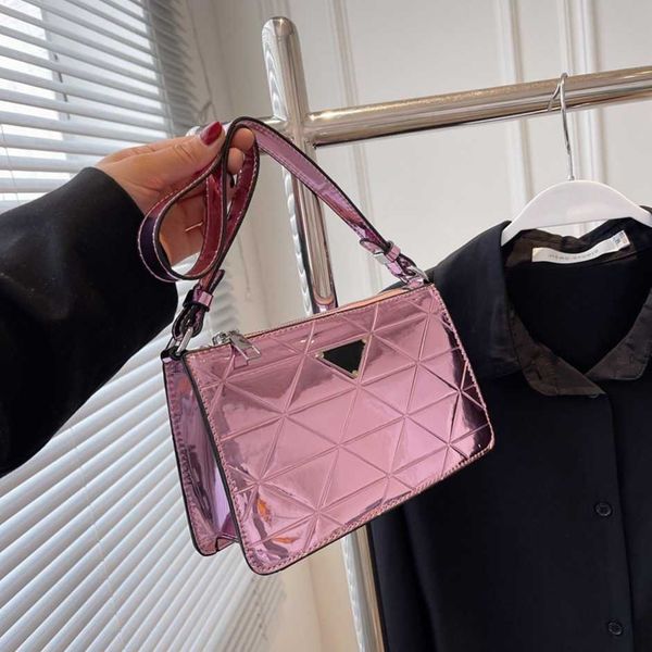

luxury fashion bag women new class mirror laser small square foreign style shoulder value crossbody women's baghigh