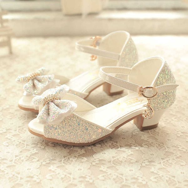 

sandals princess girls party shoes children sandals sequins high heels shoes girls sandals peep toe summer kids shoes butterfly shoes z0225, Black;red