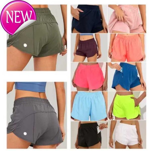 

active sets lu shaping yoga multicolor loose breathable quick drying sports y shorts women's underwears pocket trouser skirt running62, Gray